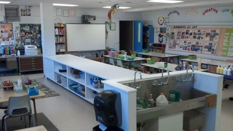 Mountain Elementary Art Room
