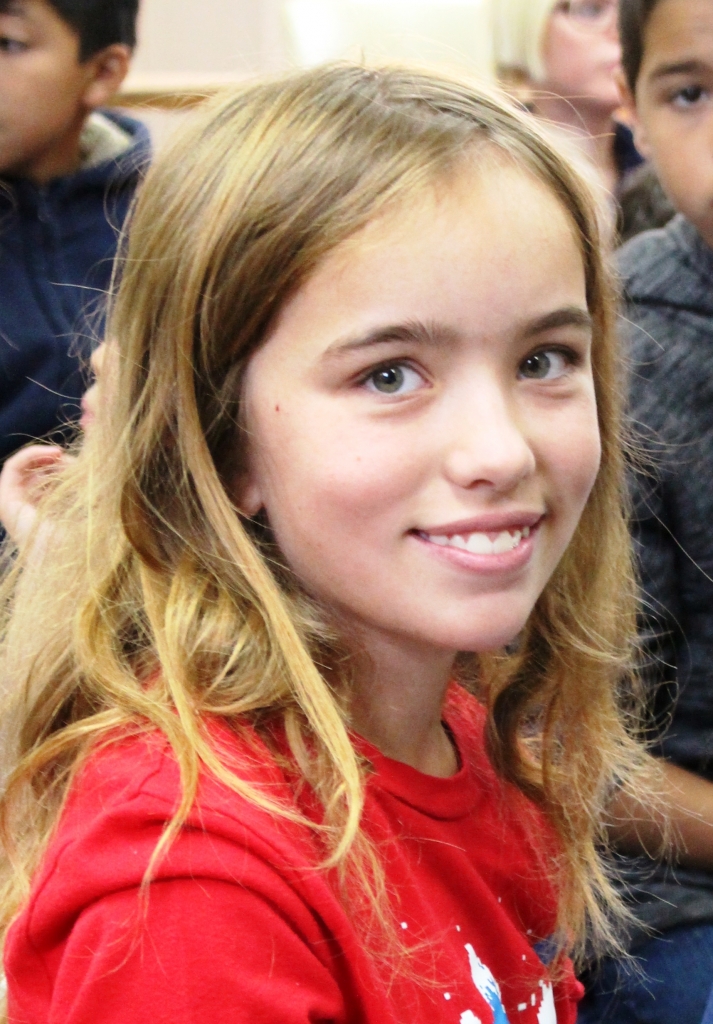 Zoey, a 5th grader at Chamisa Elementary