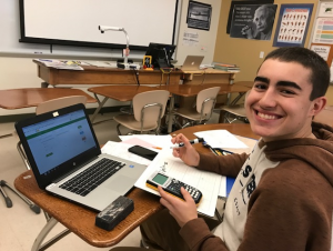 A LAHS math student uses IXL